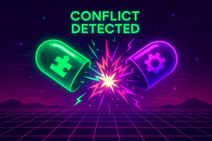 pillules conflit détecté