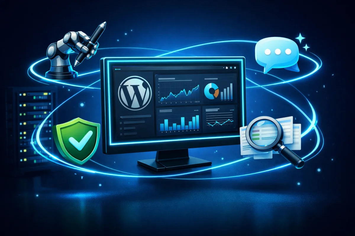 Intelligence artificielle et WordPress : tableau de bord, plugins IA et sécurité